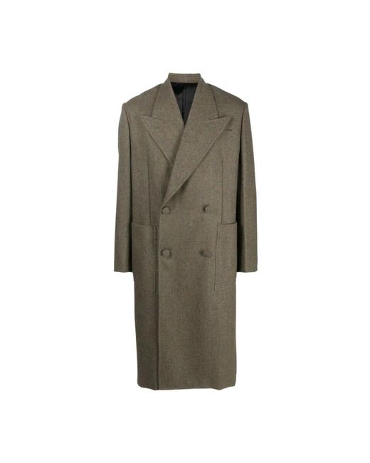 Givenchy Green Double-Breasted Coats for men