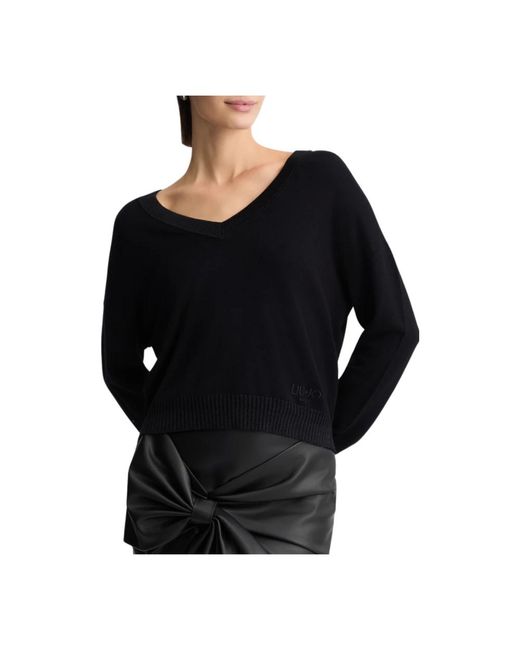 V-Neck Knitwear di Liu Jo in Black
