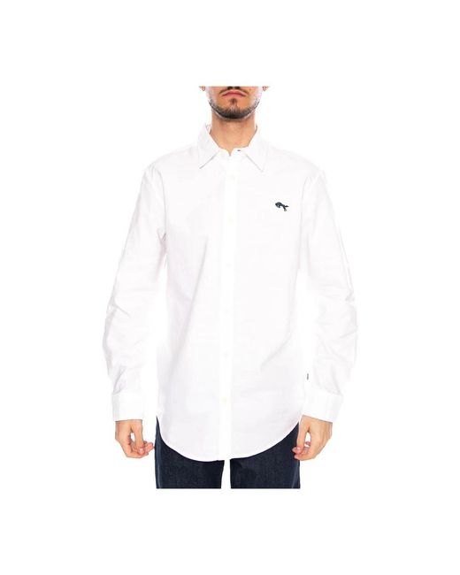 Wrangler Ls Shirt in het White voor heren