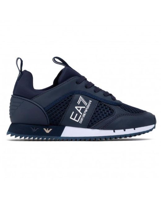 EA7 Blaue Unisex Sneaker Trainingsschuhe in Blue für Herren