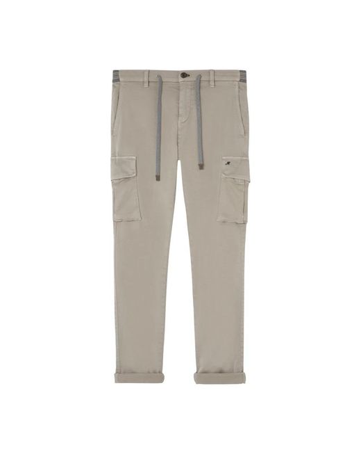 Mason's Gray Slim-Fit Trousers for men