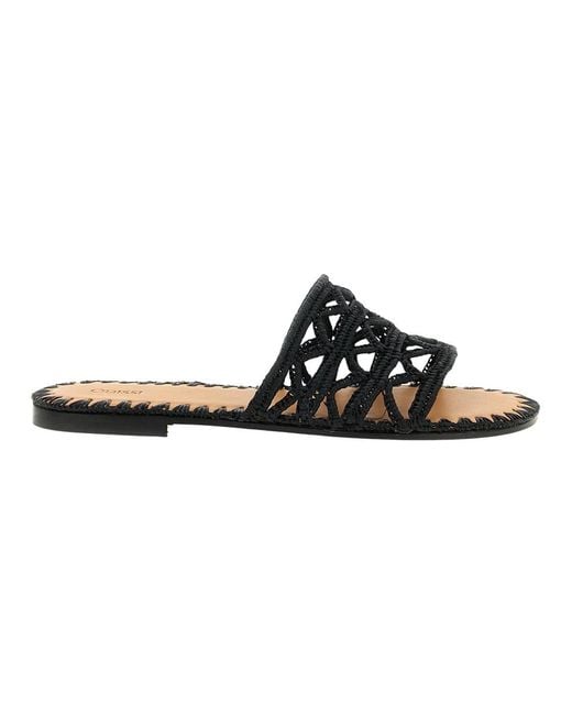 Odissi Black Evie Slides