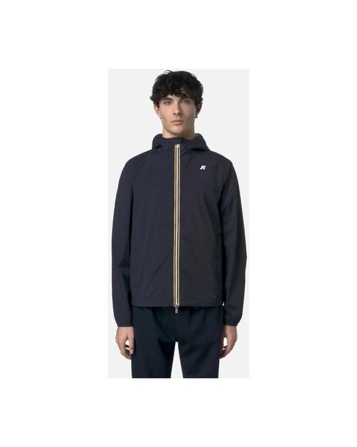 K-Way Blue Rain Jackets for men