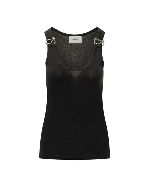 Coperni Black Sleeveless Tops