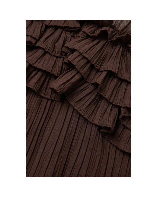 Object Objlyne S/L Re Top in het Brown