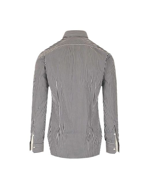 Barba Napoli Gray Casual Shirts for men