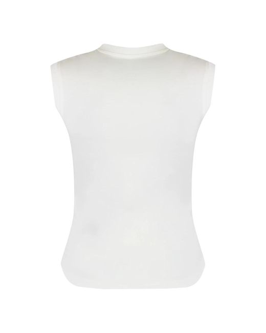 The Attico White Sleeveless Tops