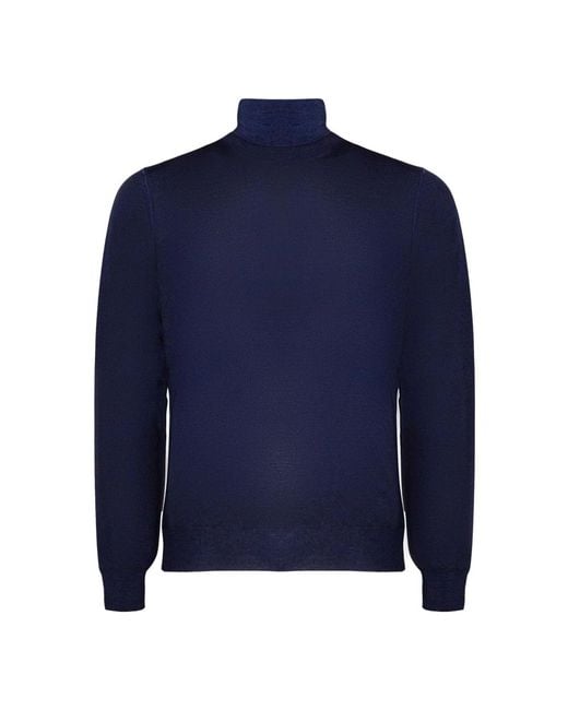 Fedeli Turtlenecks in het Blue voor heren