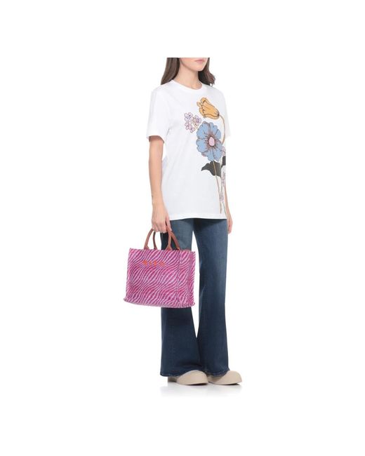 Marni Purple Tote Bags