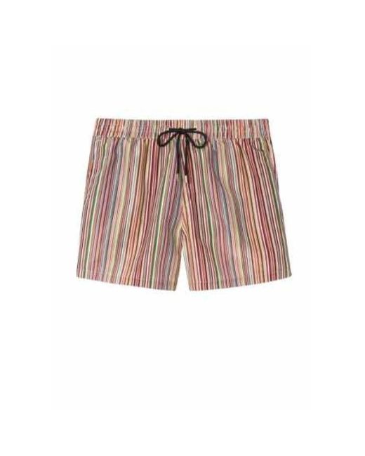 Paul Smith Badmode ,Veelkleurig ,Polyester Signature Stripe Zwemshorts in het Pink voor heren