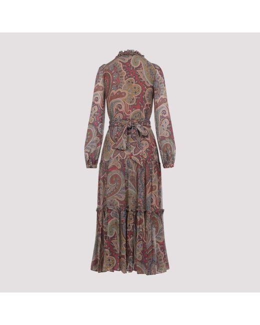 Midi Dresses Etro de color Brown