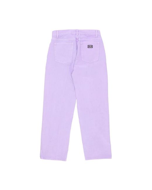Obey Purple Straight Fit Jeans for men