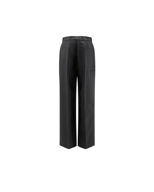 Rick Owens Black Straight Trousers