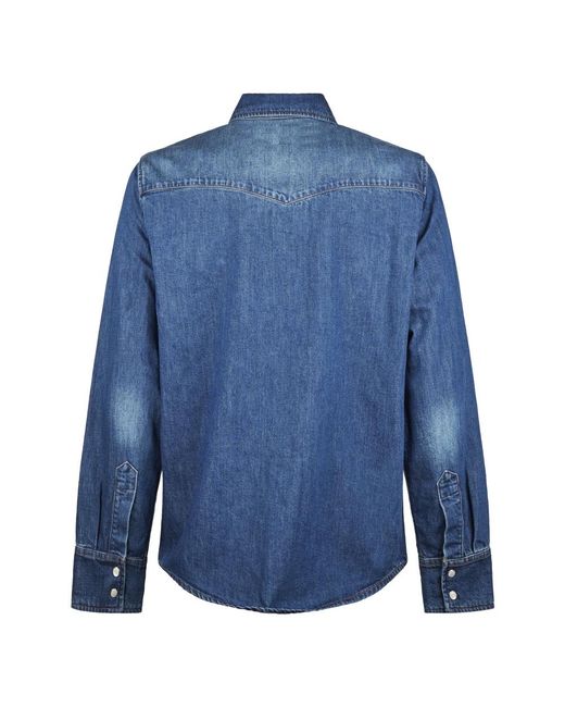 A.P.C. Blue Denim Shirts for men