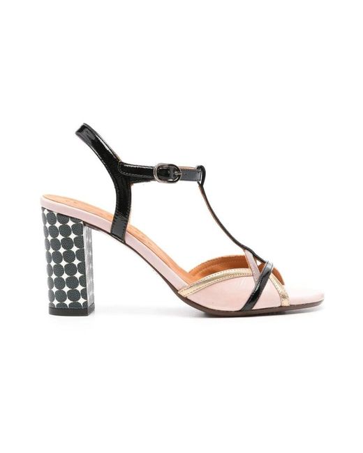 Chie Mihara Metallic High Heel Sandals