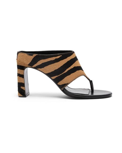 Stuart Weitzman Black Heeled Mules
