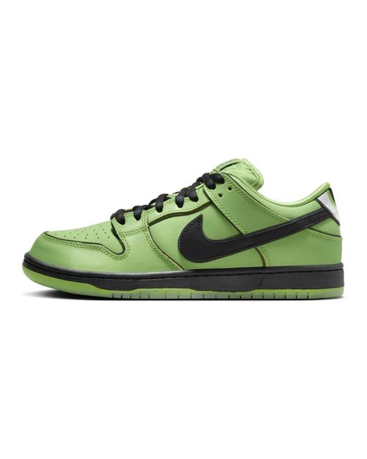 Nike Green X The Powerpuff Girls Sb Dunk Low Prox Qs for men