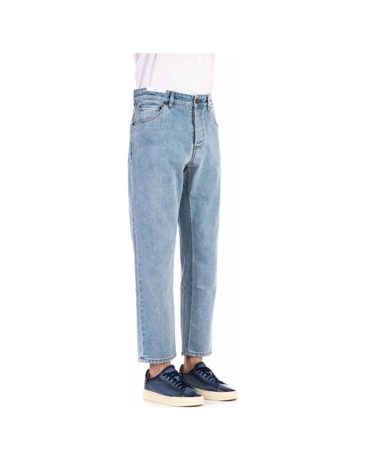 PT Torino Blue Straight Fit Jeans for men