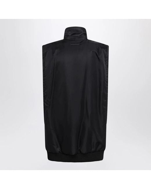 MM6 by Maison Margiela Black Waistcoats