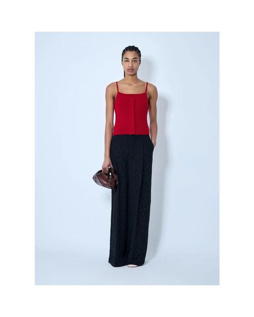 Sleeveless Tops Dries Van Noten de color Red