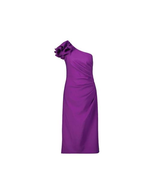 Joseph Ribkoff Purple Midi Dresses