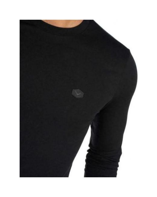 Emporio Armani Black Round-Neck Knitwear for men