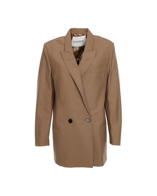 Closed Brown Blazers