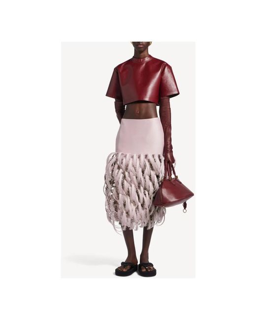 Balenciaga Pink Midi Skirts