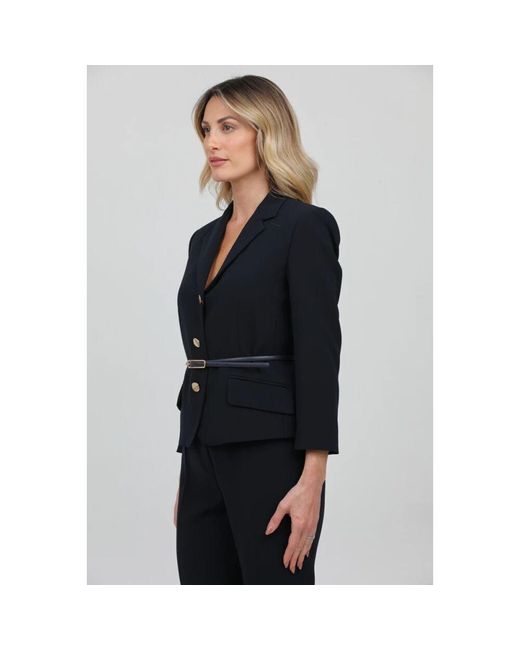 Max Mara Black Einreihiger cady-blazer