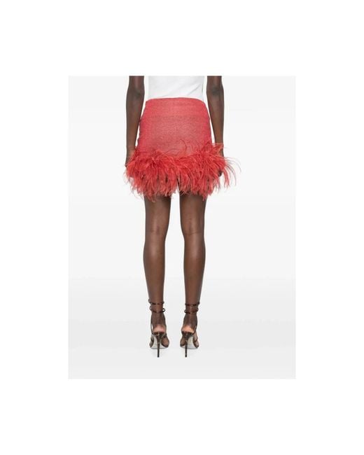 Oseree Red Short Skirts