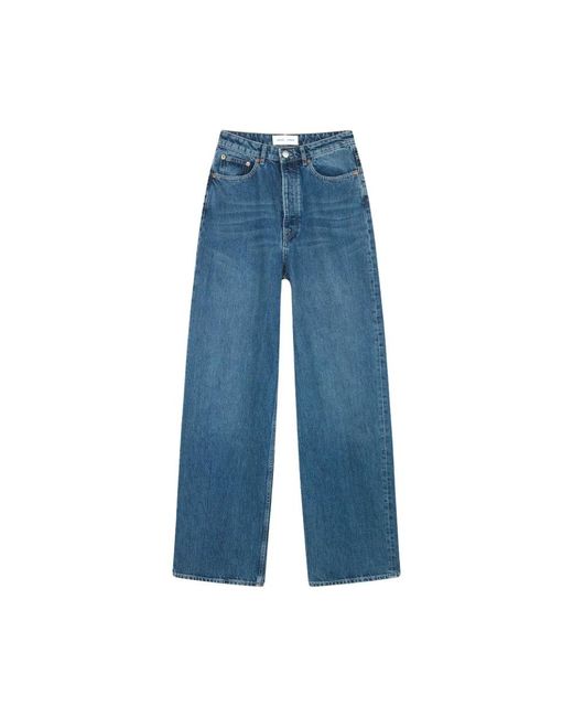 Jeans pierna ancha Samsøe & Samsøe de color Blue