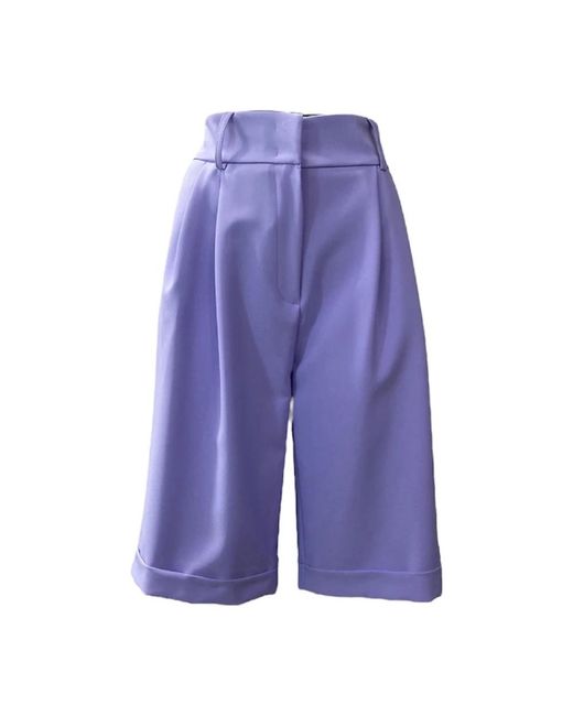 Giulia N Couture Purple Bermudas