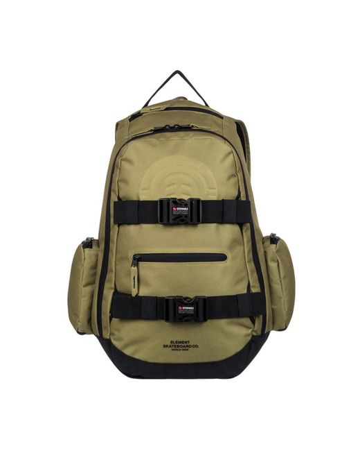 Element Tassen ,Groen ,Polyester Dull Rugzak in het Green