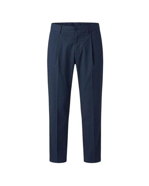 BE ABLE Blue Straight Trousers for men