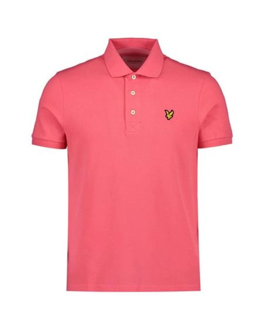Lyle & Scott Pink Polo Shirts for men