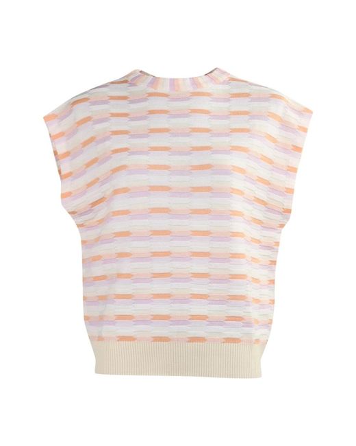 Round-Neck Knitwear di March23 in Natural