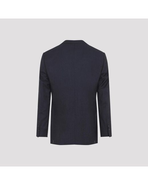 Giorgio Armani Blue Single Breasted Suits for men