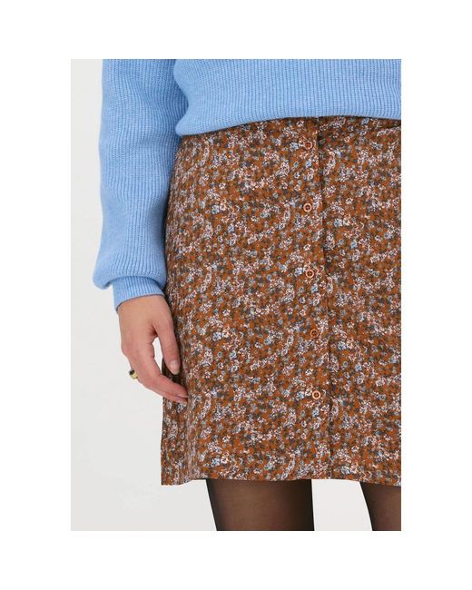 Ydence Blue Brauner Rock Leoni Minirock