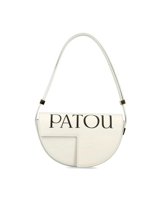 Patou White Shoulder Bags