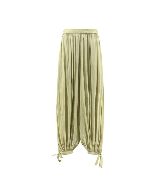 Chloé Green Wide Trousers