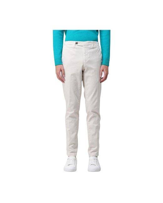 Myths Gelbe Creme Straight-Leg Hose in Blue für Herren