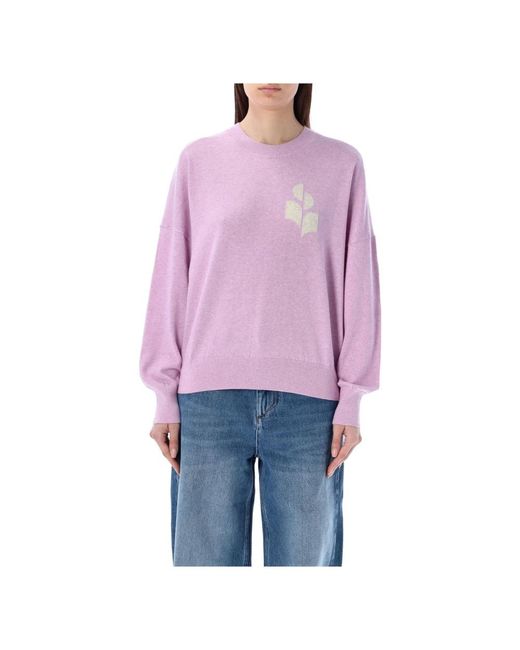 Round-neck knitwear Isabel Marant de color Purple