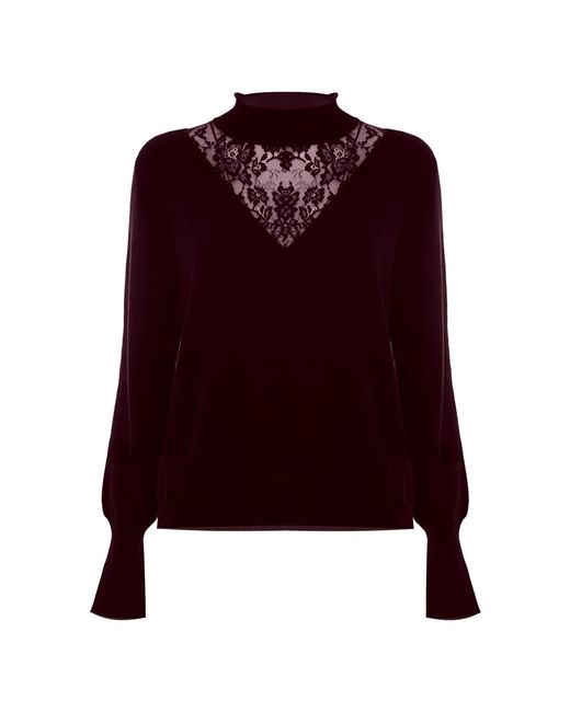 Kocca Truien & Vesten ,Rood ,Wol Egeria Turtleneck Sweater in het Purple