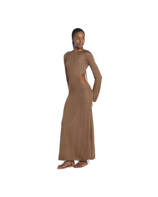 Ba&sh Brown Knitted Dresses