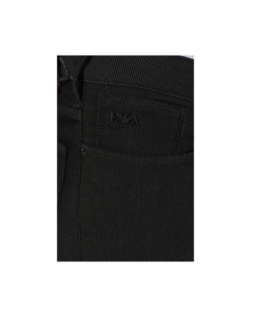 Emporio Armani Black Slim Fit Jeans for men