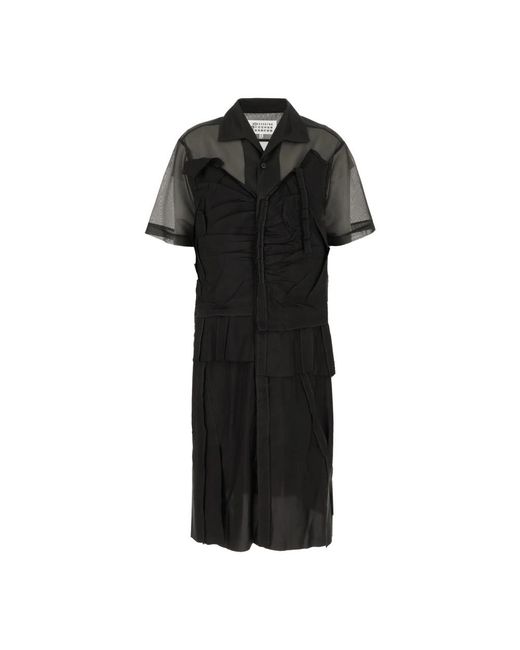 Maison Margiela Black Shirt Dresses