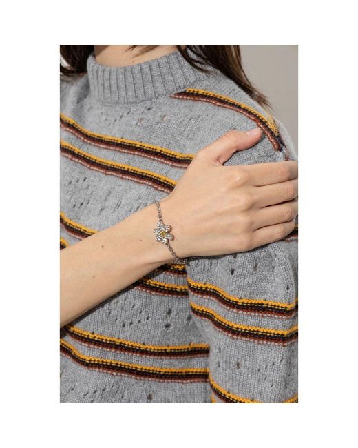 Marni Armband Met Sprankelende Kristallen in het Metallic