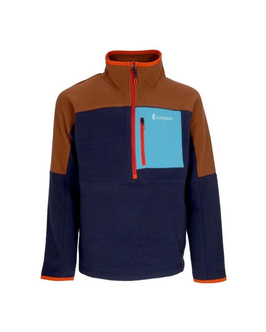 COTOPAXI Fitness ,Blauw ,Polyester Half-Zip Fleecejas Met Hoge Kraag in het Blue voor heren