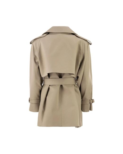 Max Mara Cacio Trenchcoat in het Natural