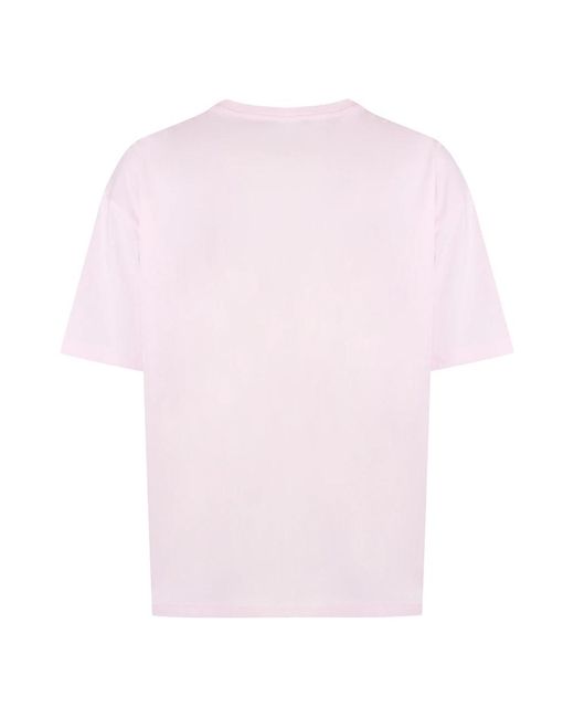 A.P.C. Tops ,Roze ,Katoen Ana Katoenen T-Shirt Met Ronde Hals in het Pink